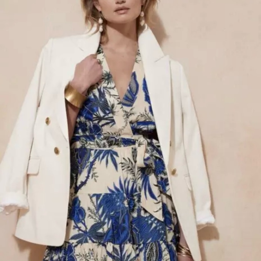Banana Republic Blue Floral Dress